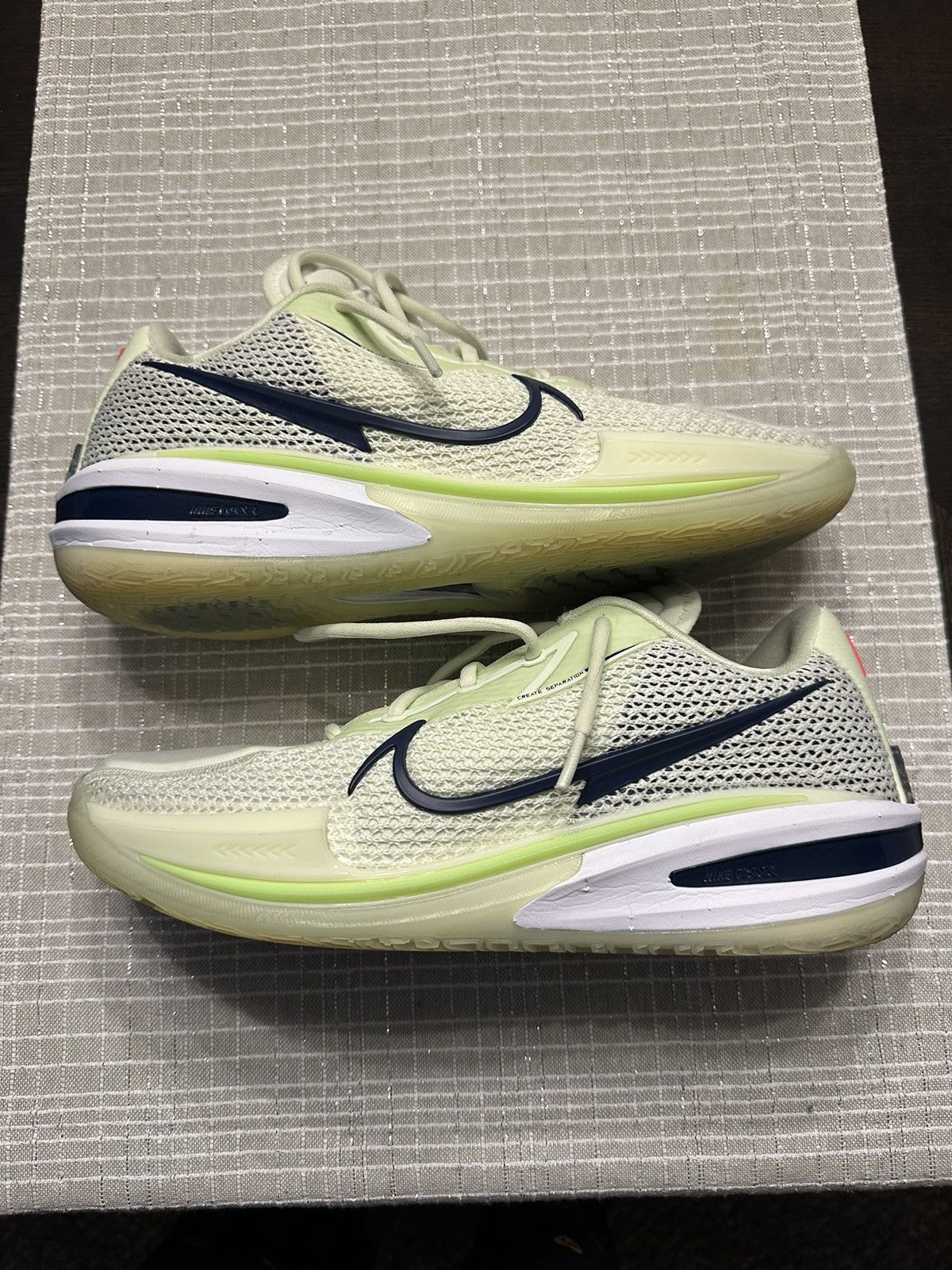 image of Nike Air Zoom Gt Cut Lime Ice Shoes in Green, Men's (Size 10.5)