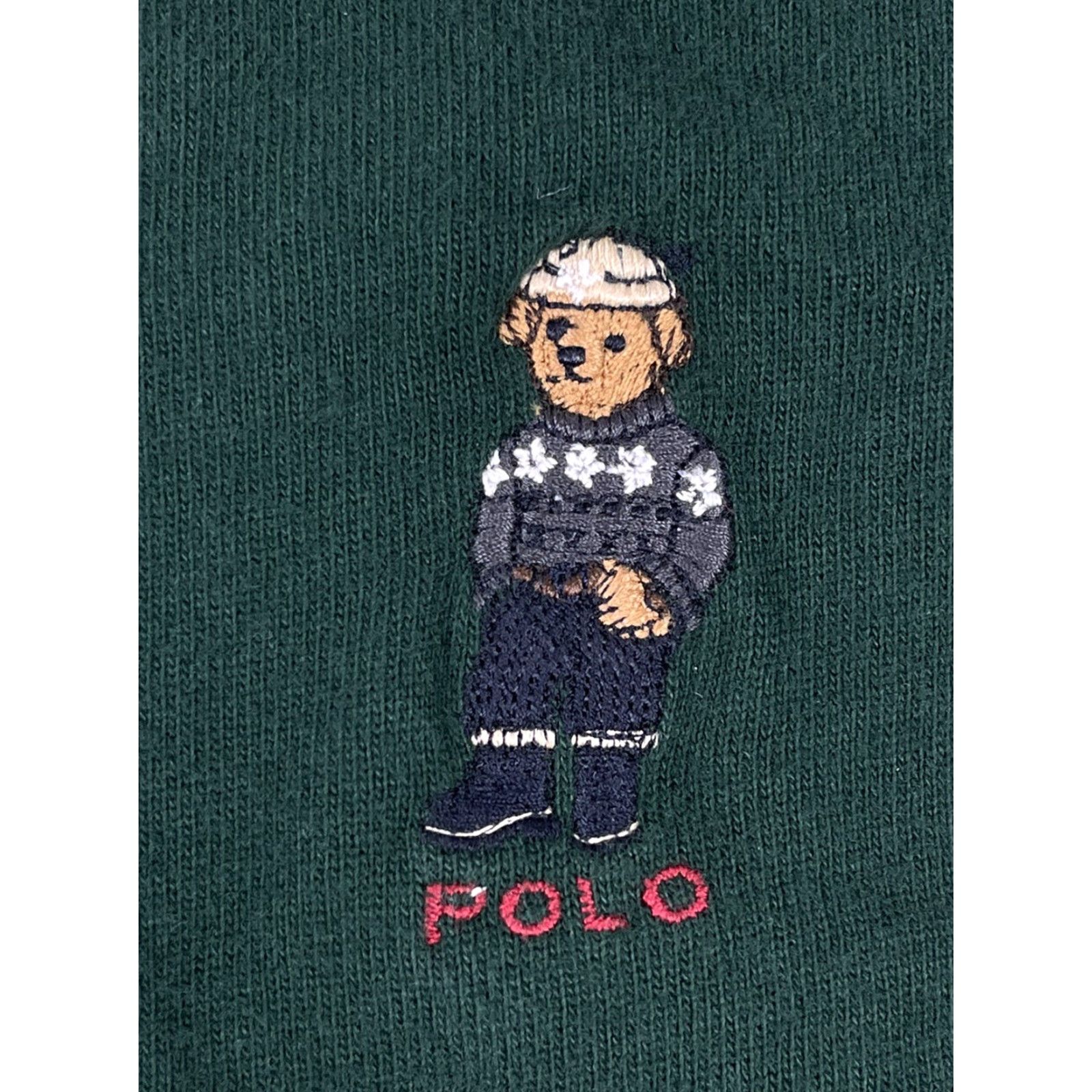 Polo Ralph Lauren VINTAGE Polo Ralph Lauren Bear Turtleneck Shirt Men L Green 90s Ski Country Stadium Sport Embroidered Logo Mens Size US L / EU 52-54 / 3 - 2 Thumbnail
