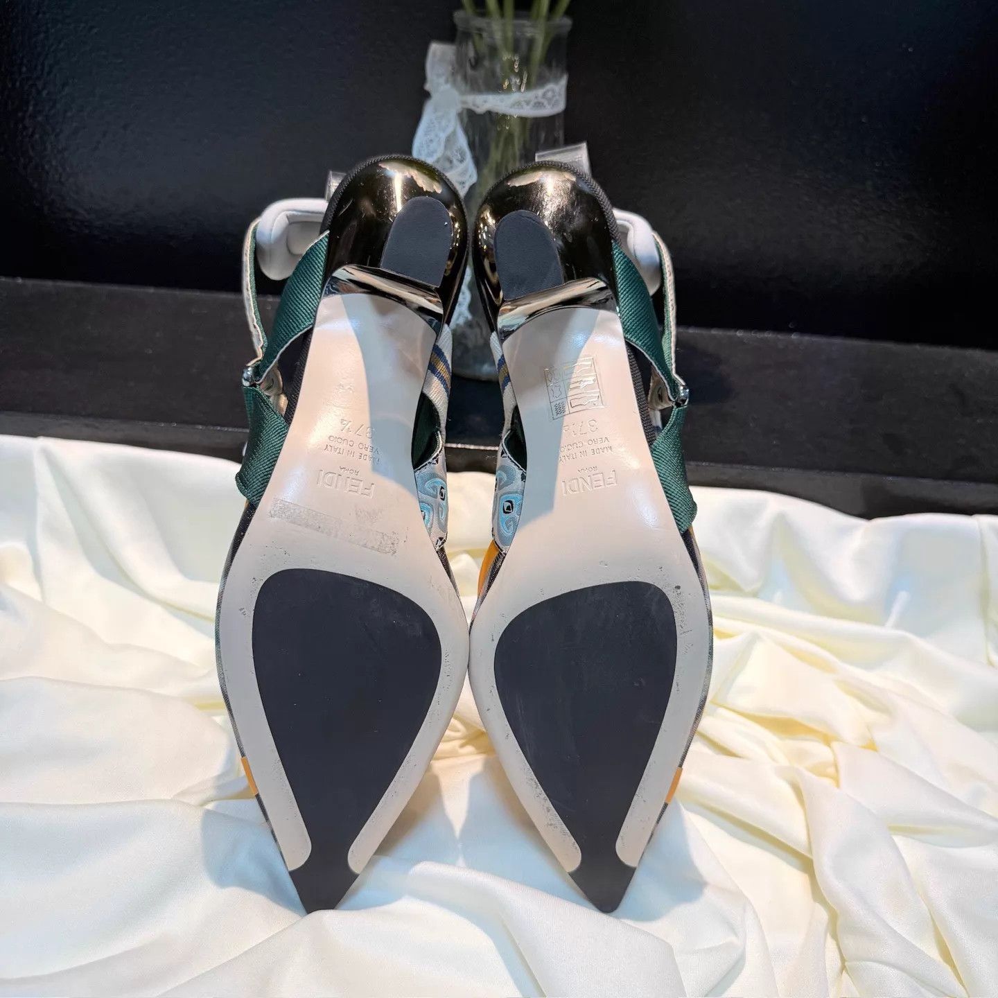 Fendi Fendi Hummingbird F Logo Strap Heels EU 37.5 99 New Size US 7 / IT 37 - 6 Thumbnail