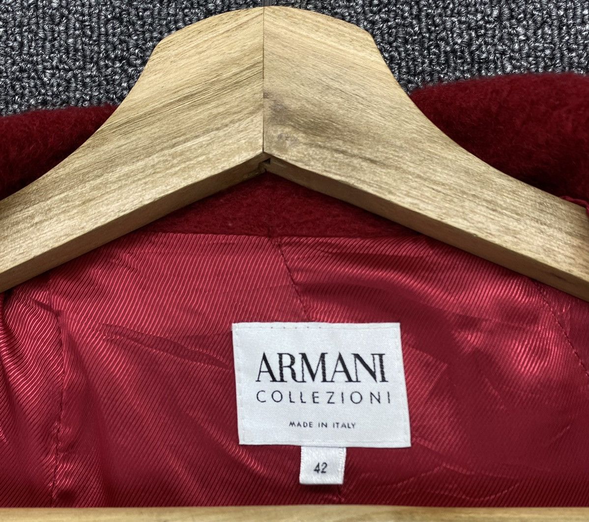 Armani Collezioni Vintage Armani Collezioni Italian Wool Coat Long Jacket Size M / US 6-8 / IT 42-44 - 9 Thumbnail