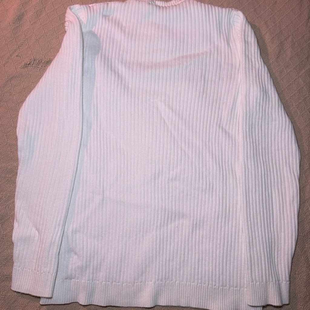 DKNY Vintage Y2K DKNY White Jeans Knit Crewneck Sweater Size L / US 10 / IT 46 - 5 Thumbnail