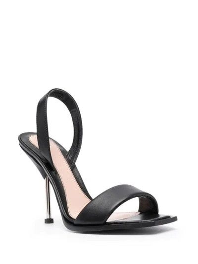 Alexander McQueen o1y0225 Sandals in Black Size US 7.5 / IT 37.5 - 2 Thumbnail