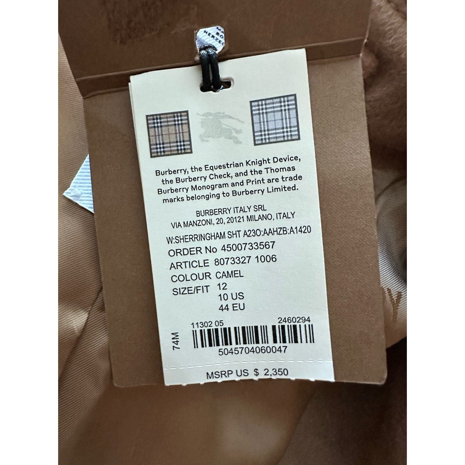 Burberry Burberry Wool/Cashmere Camel Jacket 10 US 8073327 Size L / US 10 / IT 46 - 24 Thumbnail