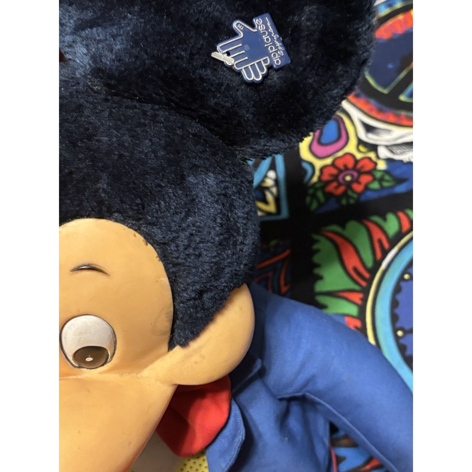 Disney Vintage Mickey Mouse Disney Plush Blue 24” Doll Applause NWT Size ONE SIZE - 7 Thumbnail