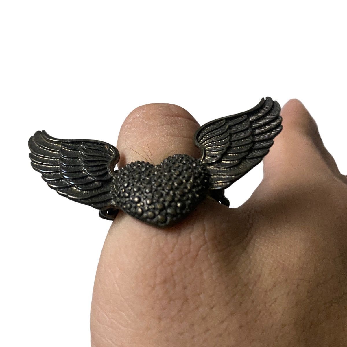 Steam Punk Heart Wing Junk Heaven Style Ring