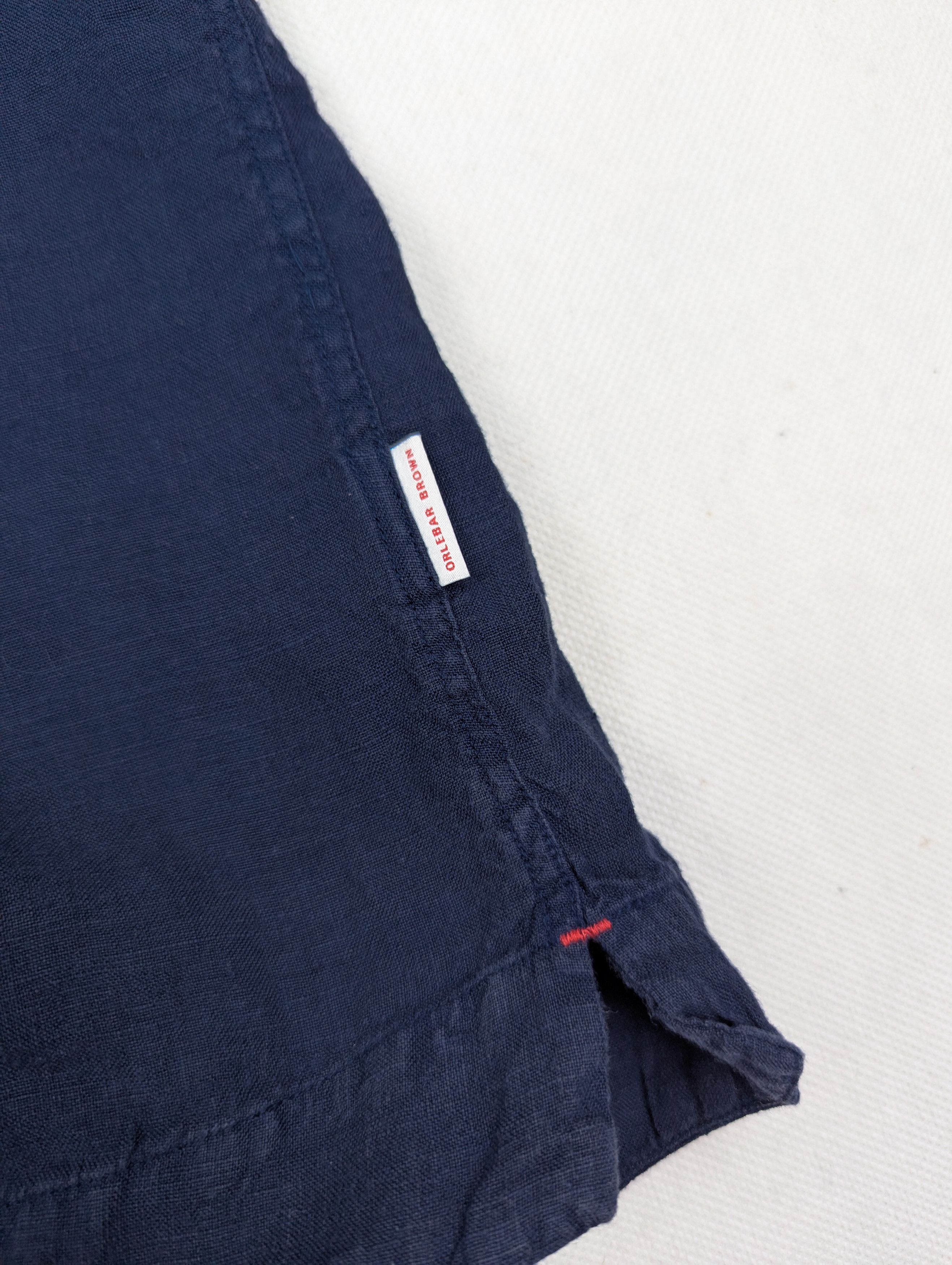 Orlebar Brown Orlebar Brown navy linen shirt M Size US M / EU 48-50 / 2 - 4 Thumbnail