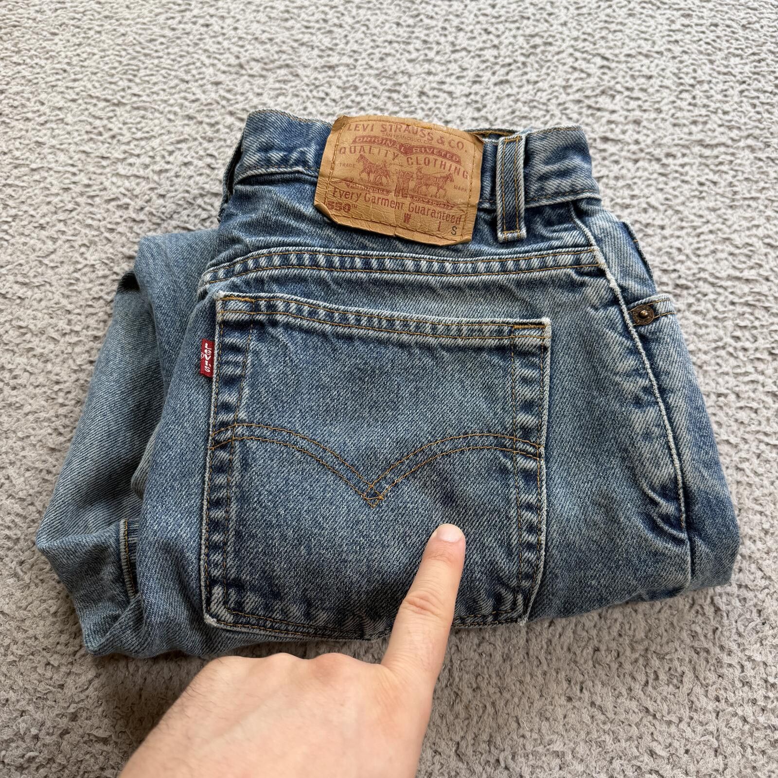 Levi's Vintage Levis 550 Relaxed Fit Tapered Leg Jeans 29 USA Y2K Size 29" - 8 Thumbnail