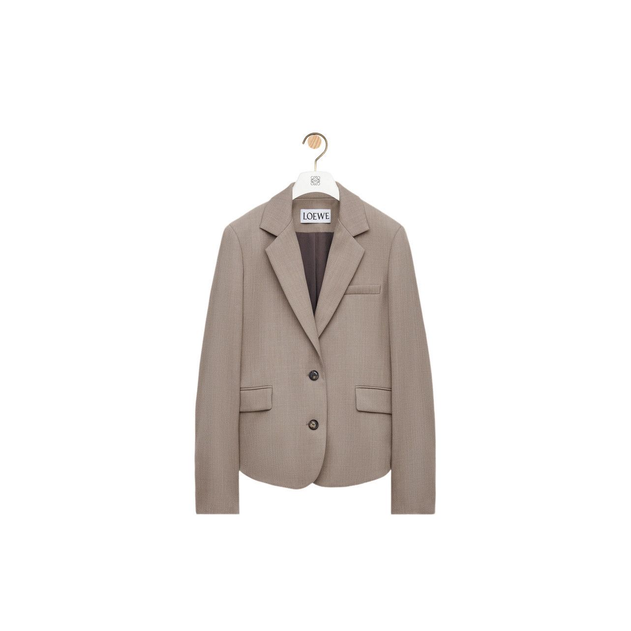 Loewe LOEWE $2600 Beige Melange Tailored Wool Jacket New & Authent Size XS / US 0-2 / IT 36-38 - 1 Preview