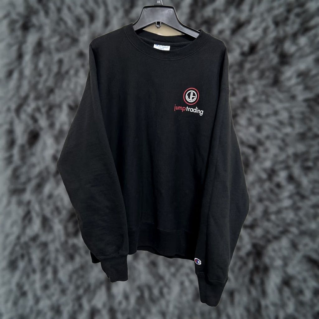 Champion VINTAGE Champion Reverse Weave Sweatshirt Mens L Black Pullover Crewneck Sweatshirt Size US L / EU 52-54 / 3 - 1 Thumbnail