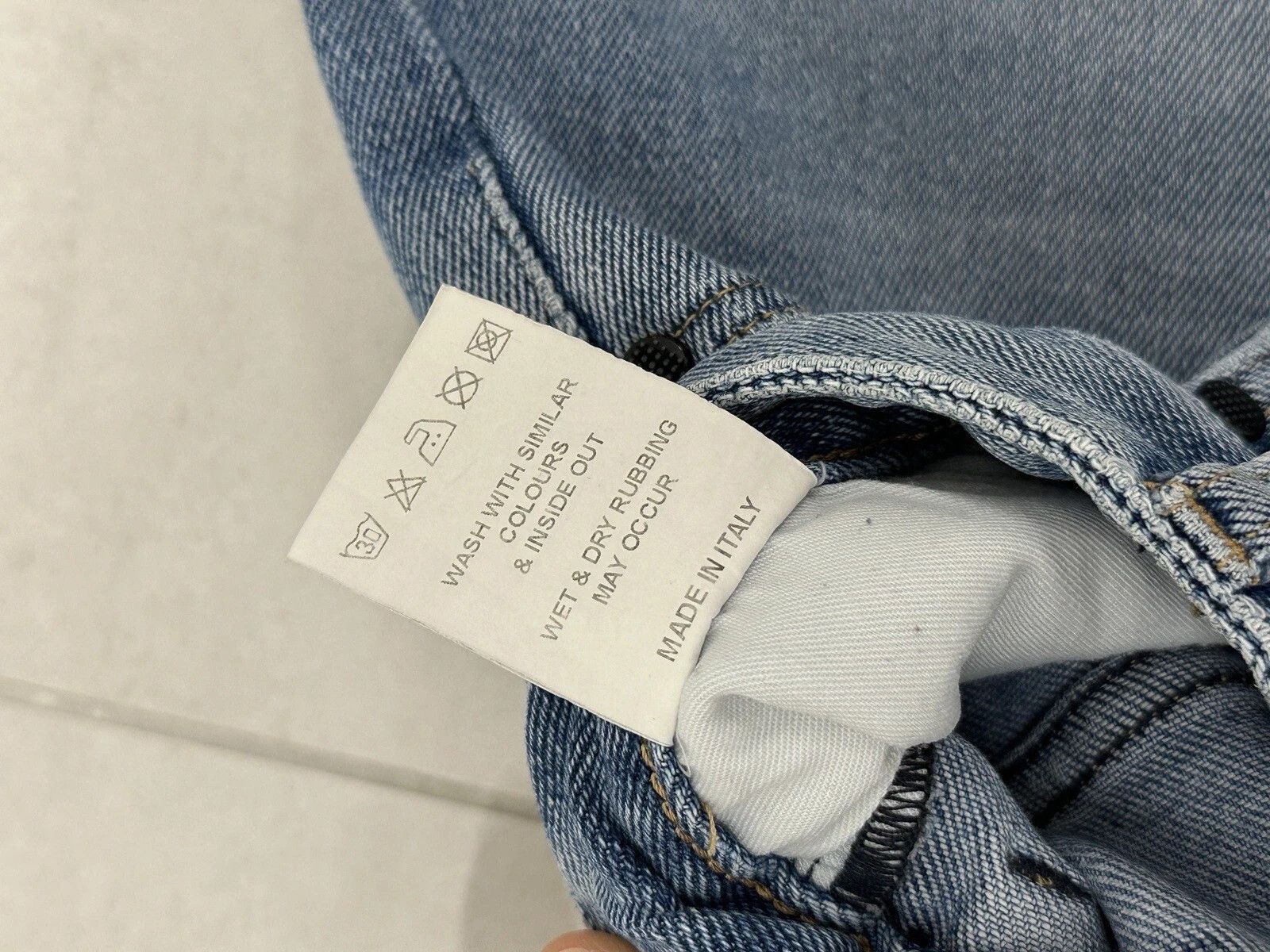 ADNYM ATELIER ADNYM ATELIER UNISEX JEANS BLUE PANTS MENS size 31 L ITALY Size US 31 - 11 Thumbnail