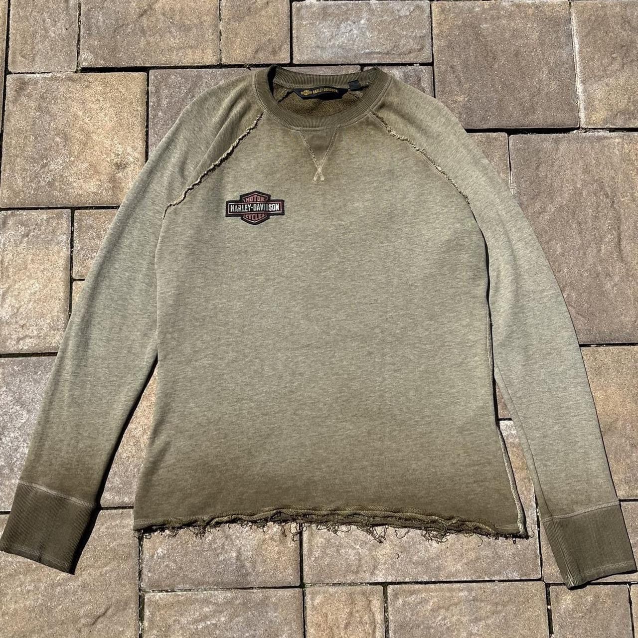 Harley Davidson × Vintage Vintage Y2K Harley Davidson Motorcycles Studded Pullover Size XL / US 12-14 / IT 48-50 - 2 Thumbnail