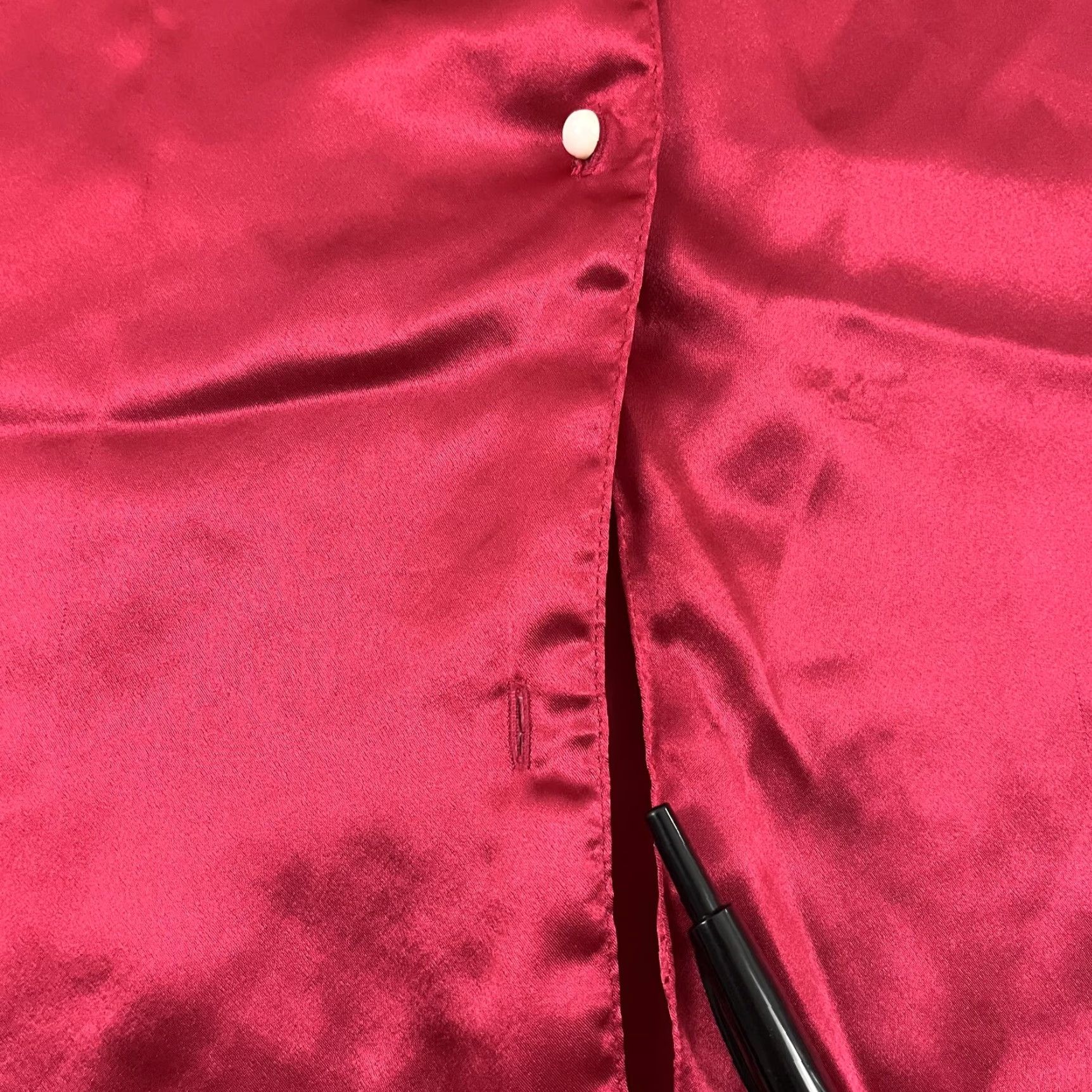 Victoria's Secret Vintage Victoria's Secret Shirt Womens P/S Petite Small Red Pajama Sleep Button Size S / US 4 / IT 40 - 6 Thumbnail