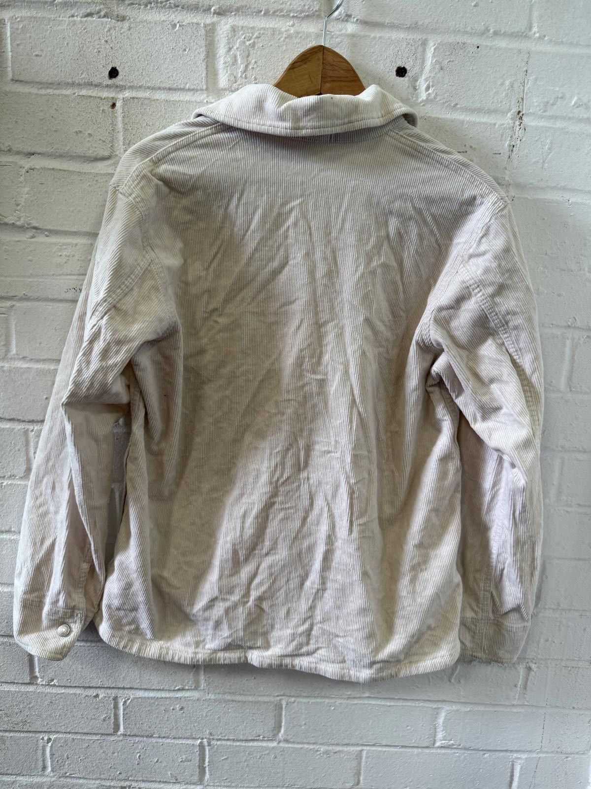 Designer Chic Cream Corduroy Jacket with Pocket Size US M / EU 48-50 / 2 - 3 Thumbnail