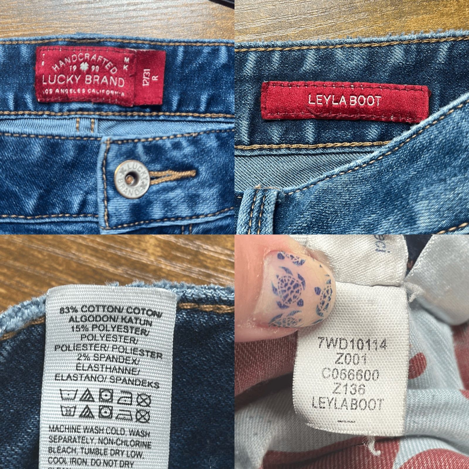 Lucky Brand Lucky Brand Jeans Womens 12 Blue Leyla Boot Bootcut Denim Jeans Blue Womens 12 Boots bootcut Fashion? Size 34" / US 12 / IT 48 - 8 Thumbnail