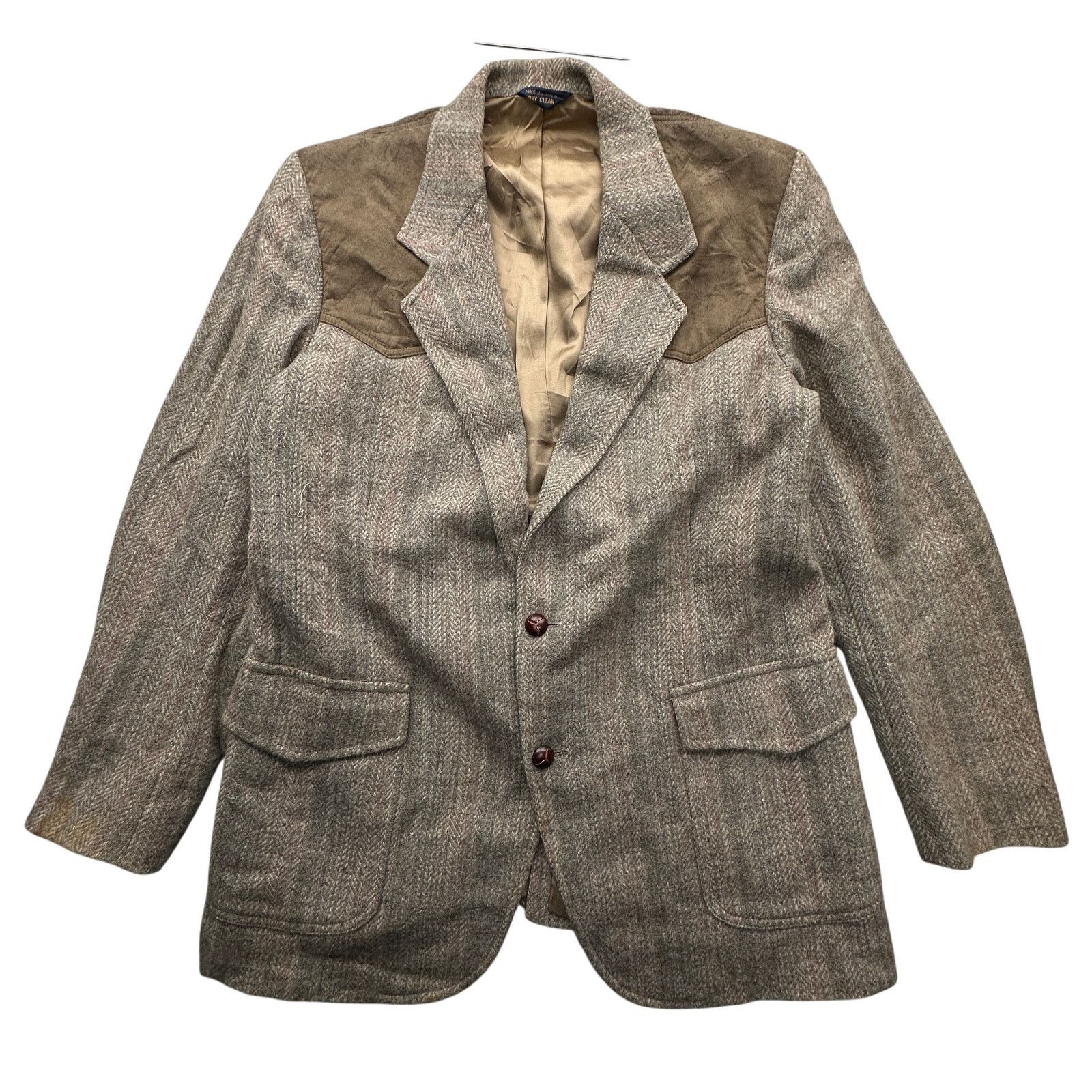 Pendleton Vintage Pendleton Tweed Sport Coat Blazer Mens 42 Long Large Size US L / EU 52-54 / 3 - 1 Thumbnail