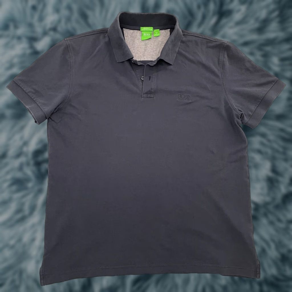 Hugo Boss VINTAGE HUGO BOSS Polo Shirt Men's XL Blue Cotton Short Sleeve Casual Classic Logo Size US XL / EU 56 / 4 - 1 Thumbnail