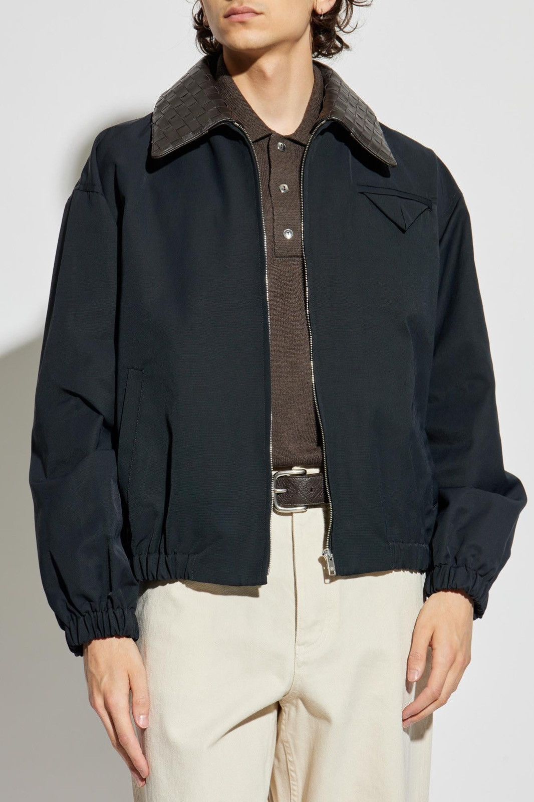 Intrecciato Collar Blouson Jacket