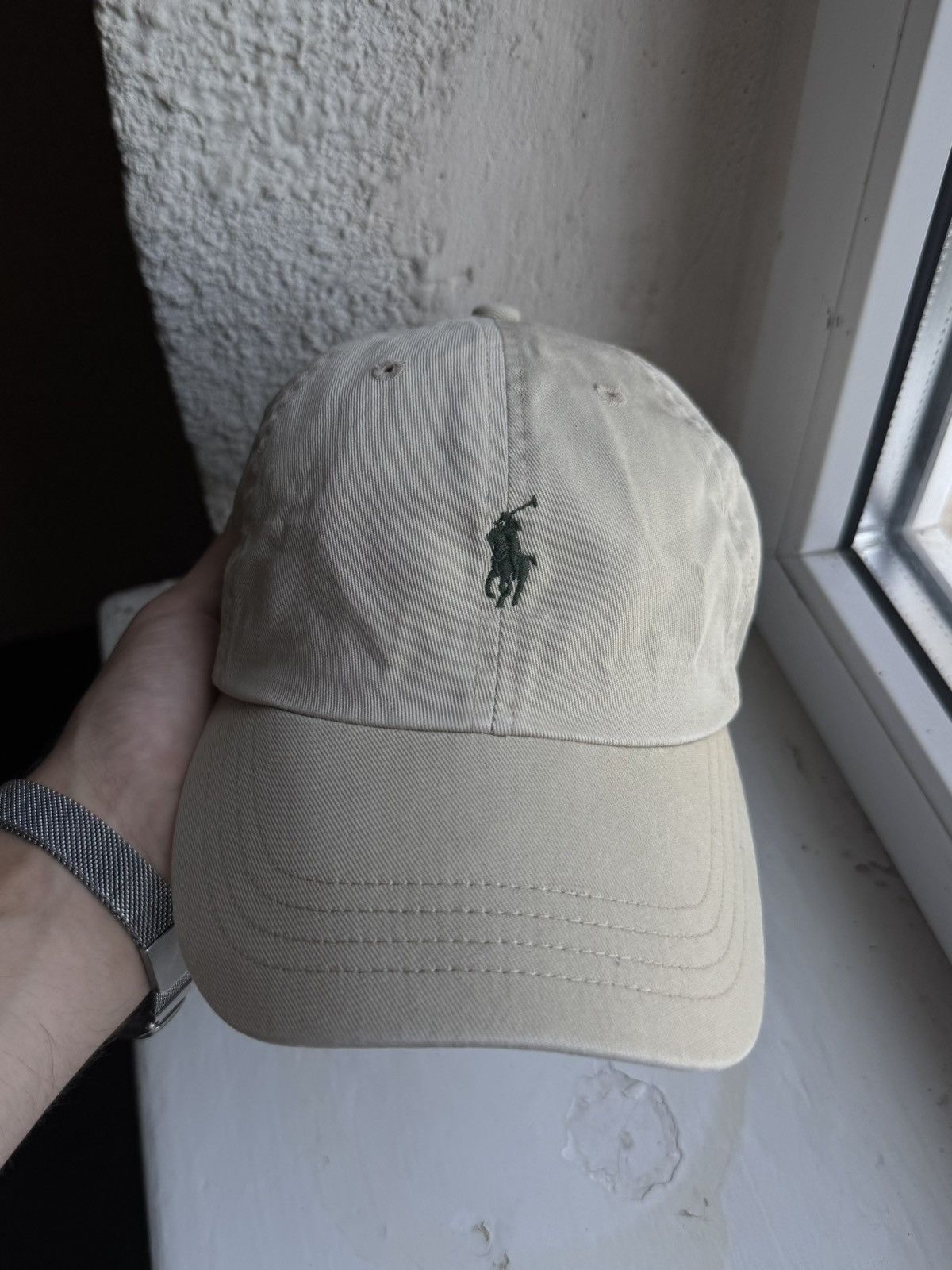 Polo Ralph Lauren Polo Ralph Lauren Vintage Rugby Beige Streetwear Cap y2k Size ONE SIZE - 1 Thumbnail