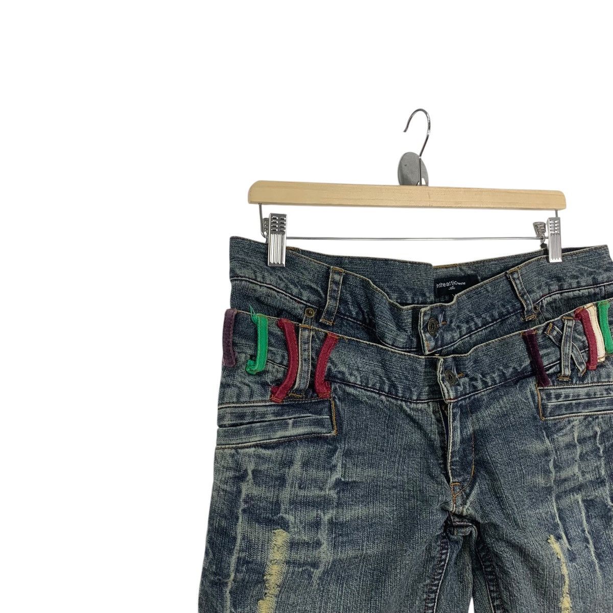 In The Attic Vintage IN THE ATTIC HOMME Double Waistband Straight Cut Size US 32 / EU 48 - 7 Thumbnail