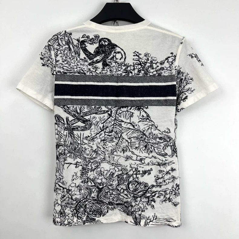 Dior Dior Jungle Animal Print Short Sleeve T-2505 Size XS / US 0-2 / IT 36-38 - 2 Thumbnail