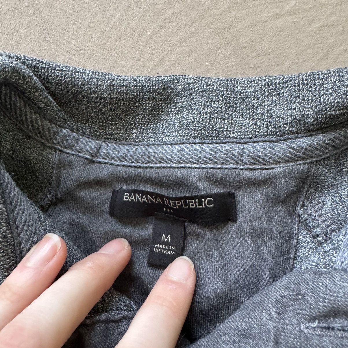 Banana Republic × Vintage Banana Republic Henley Mock Neck Sweater Size US M / EU 48-50 / 2 - 6 Thumbnail