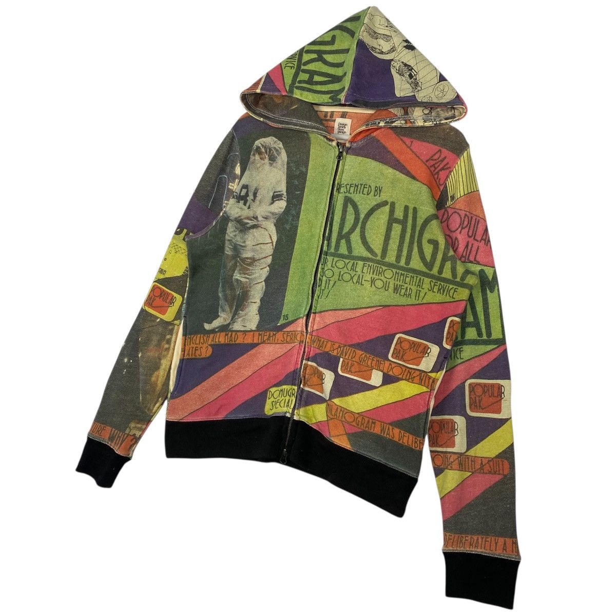Other Vintage Graniph Japan All Over Print Full Zip Hoodie Sweater Size US M / EU 48-50 / 2 - 2 Thumbnail