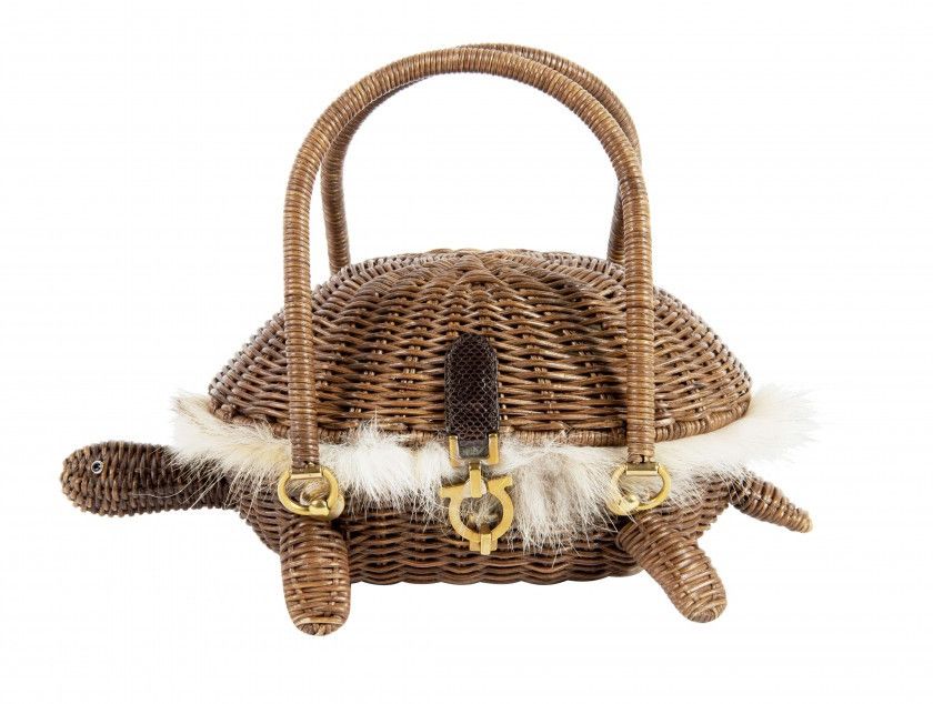 Salvatore Ferragamo × Vintage Ferragamo Limited Designer Turtle Bag Size ONE SIZE - 3 Thumbnail