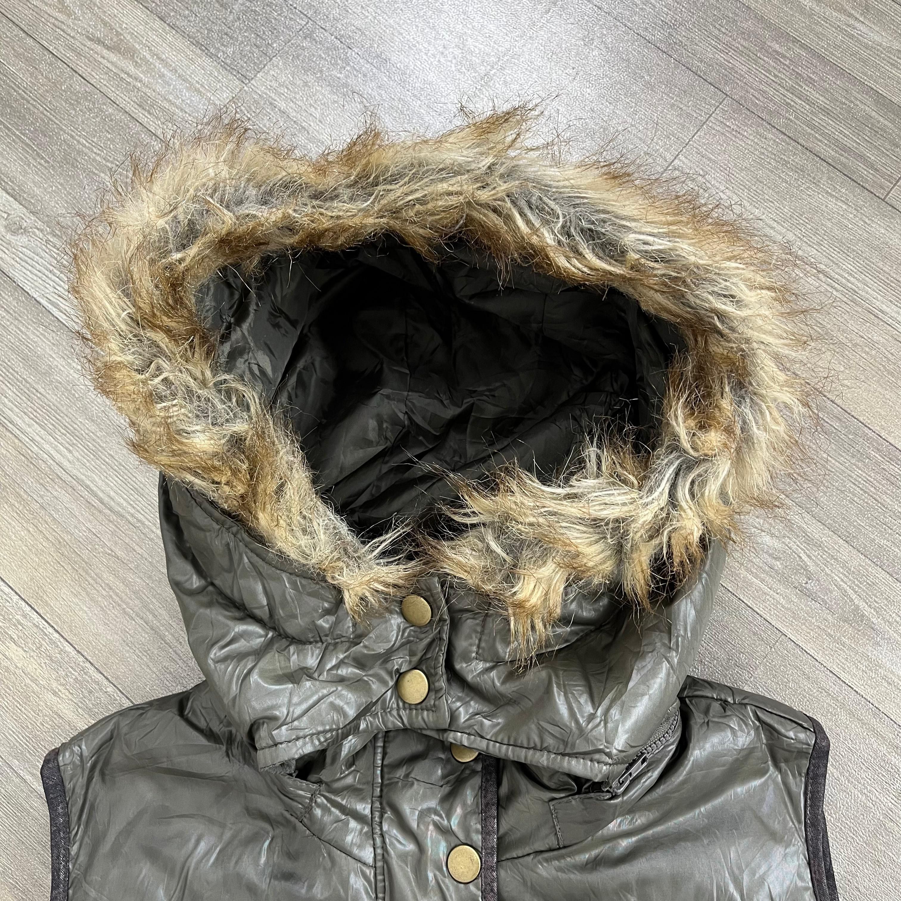 GOA 2000s Goa Style Winter Down Jacket Faux Fur Vest Size US M / EU 48-50 / 2 - 3 Thumbnail