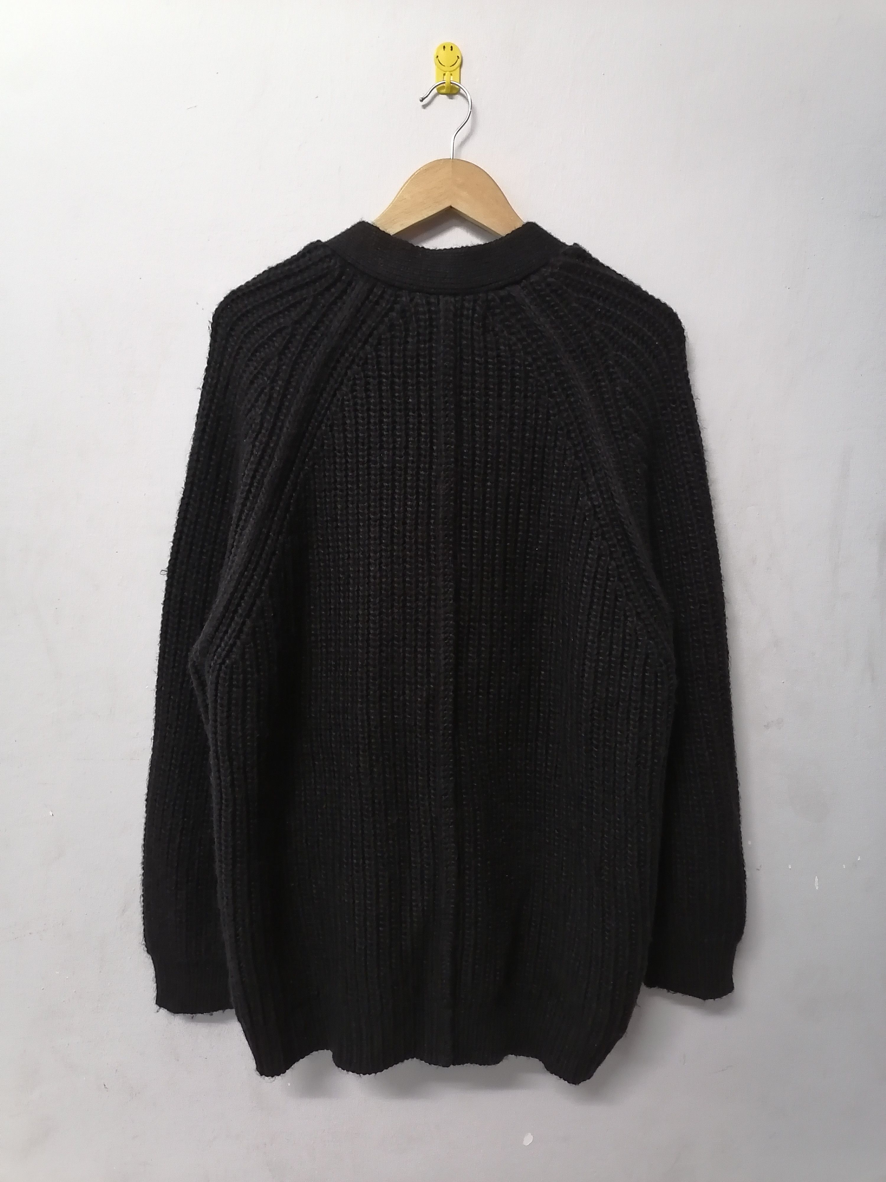 Japanese Brand × Undercover Gu x Undercover Black Wool Knitwear Cardigan Size US L / EU 52-54 / 3 - 7 Thumbnail