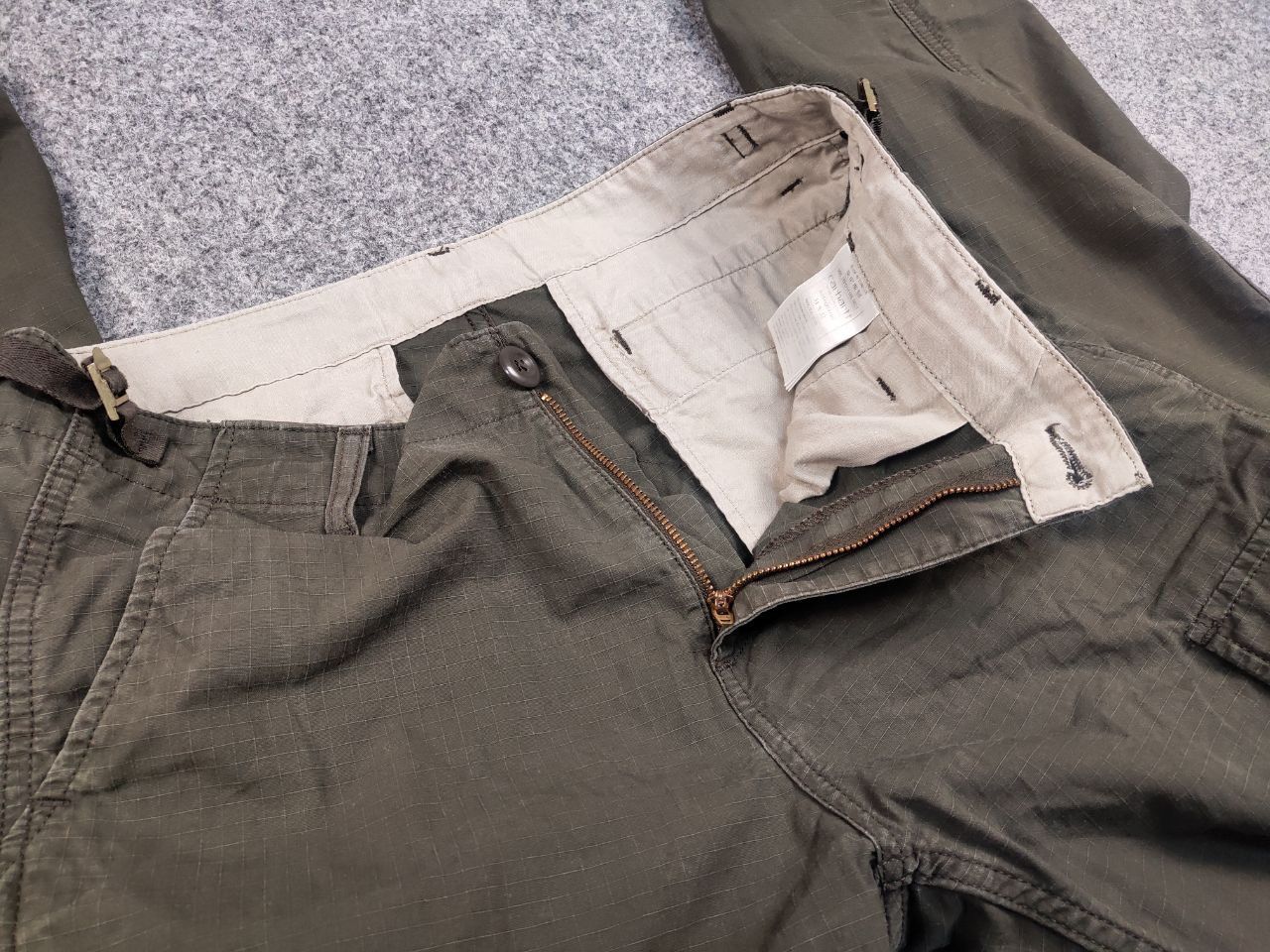 Carhartt Vintage 90's Carhartt aviation Ripstop Green Cargo Pants Size US 31 - 14 Thumbnail