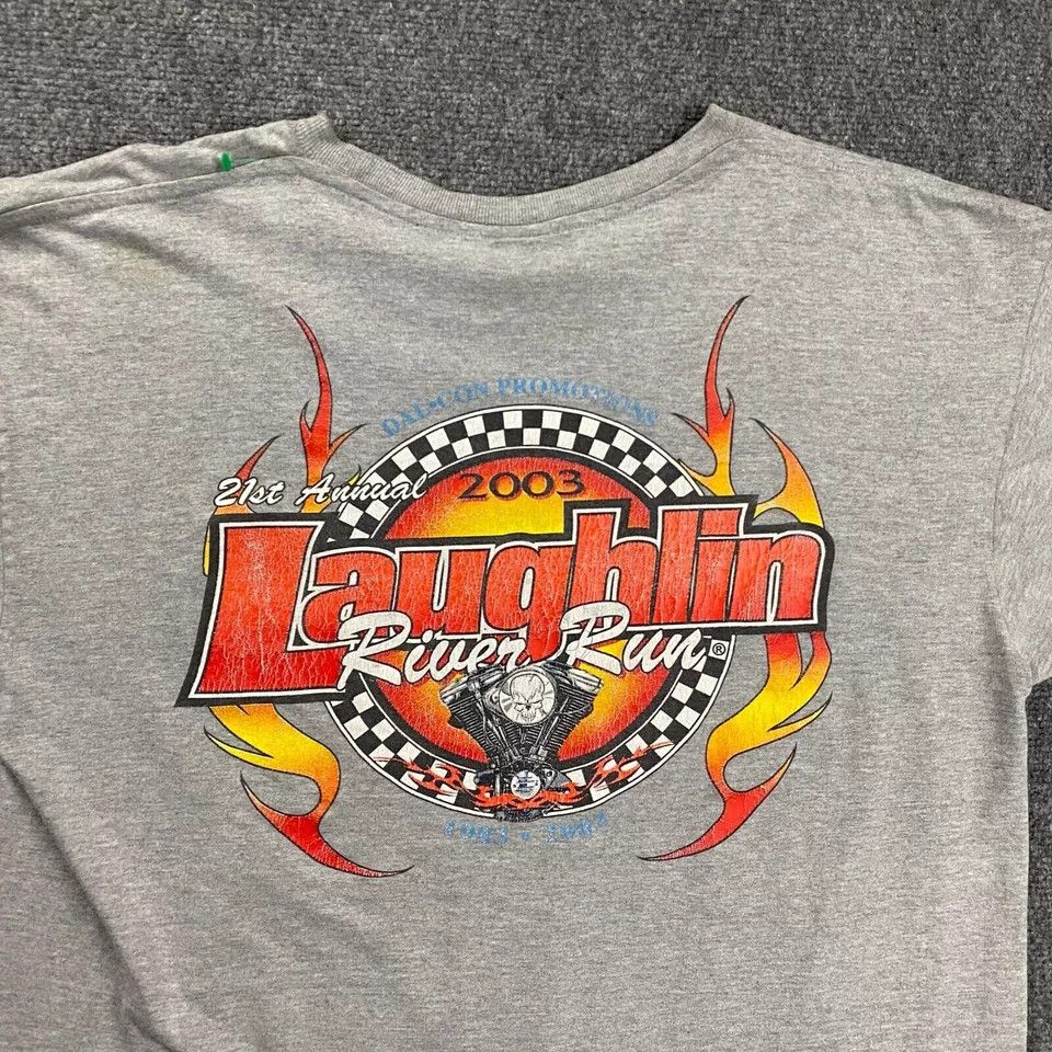 Vintage Laughlin River Run Shirt Mens XL 2003 Motorcycle Race Size US XL / EU 56 / 4 - 4 Thumbnail