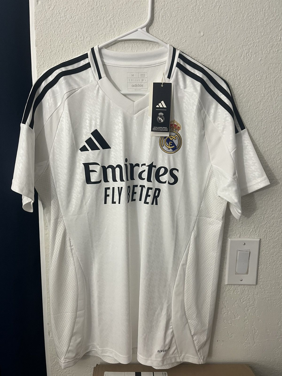 Real Madrid Adidas Home Soccer Football Jersey 2024/25 M