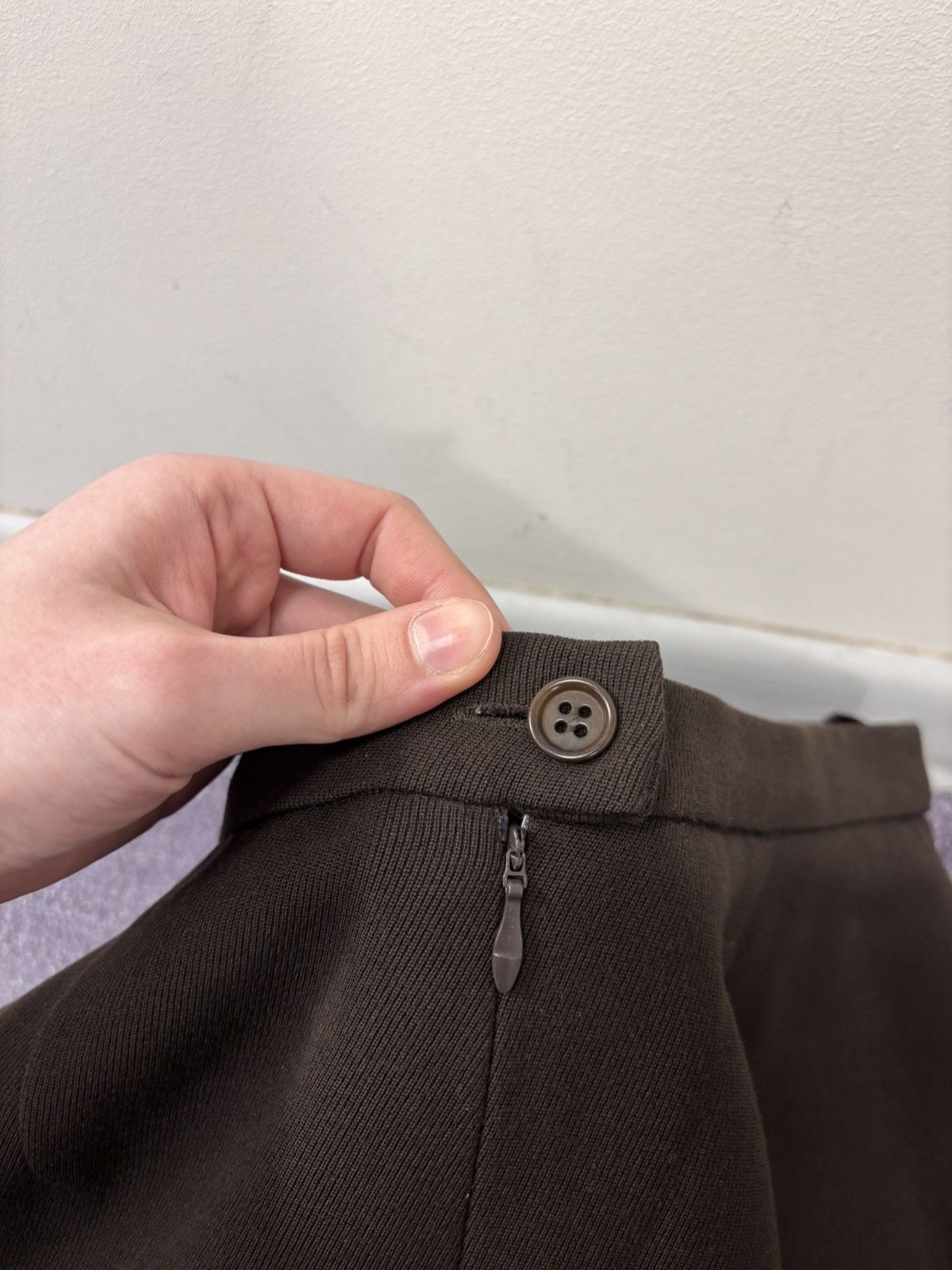 Max Mara Max Mara Women’s Brown Tailored Wool Straight Skirt Size 34" / US 12 / IT 48 - 7 Thumbnail