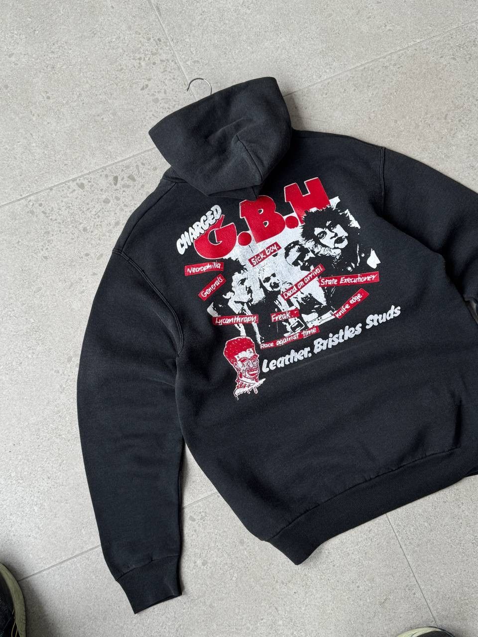 Other Charged G.B.H leather, bristles studs vintage Hoodie size M Size US M / EU 48-50 / 2 - 2 Thumbnail