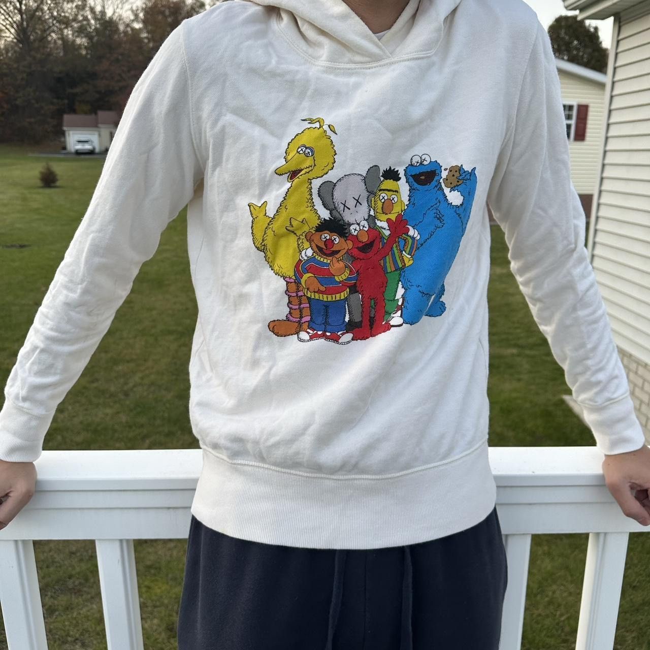 Kaws Uniqlo KAWS X Quniqlo Sesame Street hoodie Grailed