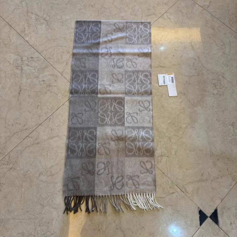 Loewe LOEWE Anagram warm and comfortable woolen scarf Size ONE SIZE - 2 Thumbnail
