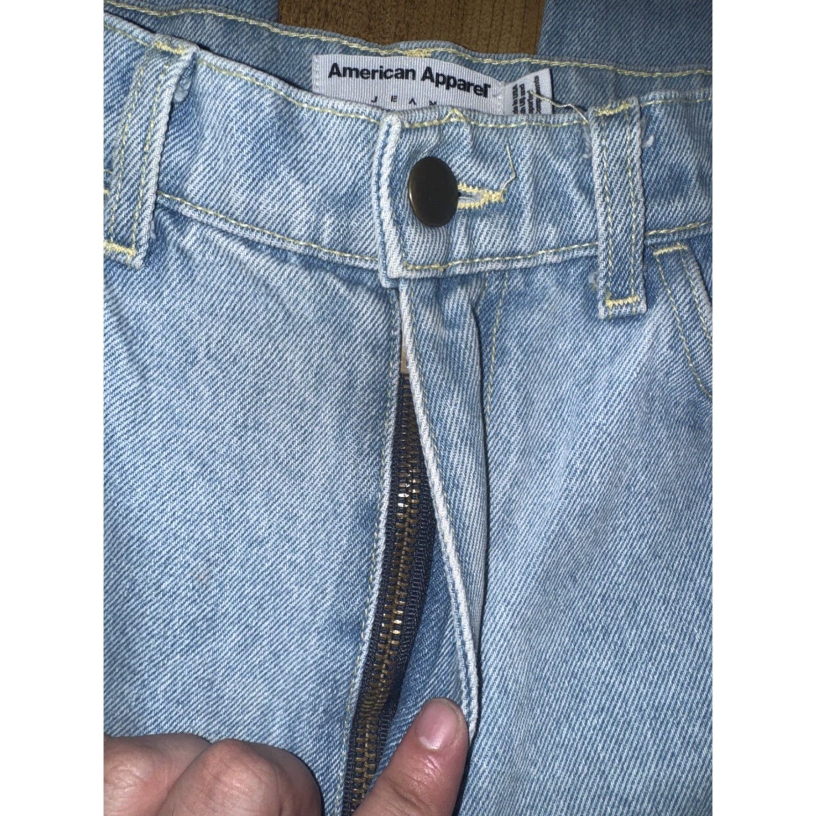 American Apparel VINTAGE American Apparel Skinny Denim Jeans Blue Men’s 28x32 Light Wash Mens Size US 28 / EU 44 - 5 Thumbnail