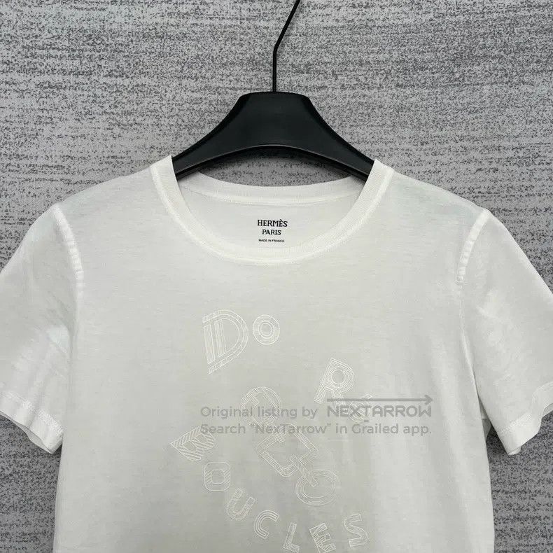 Hermes Hermes Crew neck letter print short-sleeve Size XS / US 0-2 / IT 36-38 - 2 Thumbnail