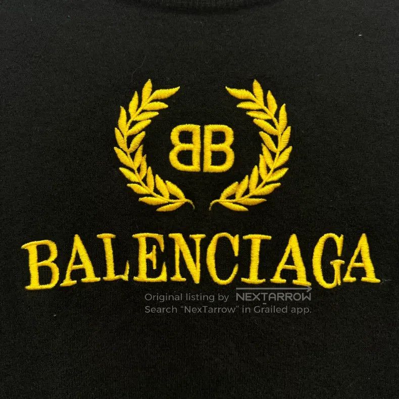 Balenciaga Balenciaga Yellow Wheat Pattern Sweater Size US XS / EU 42 / 0 - 2 Thumbnail
