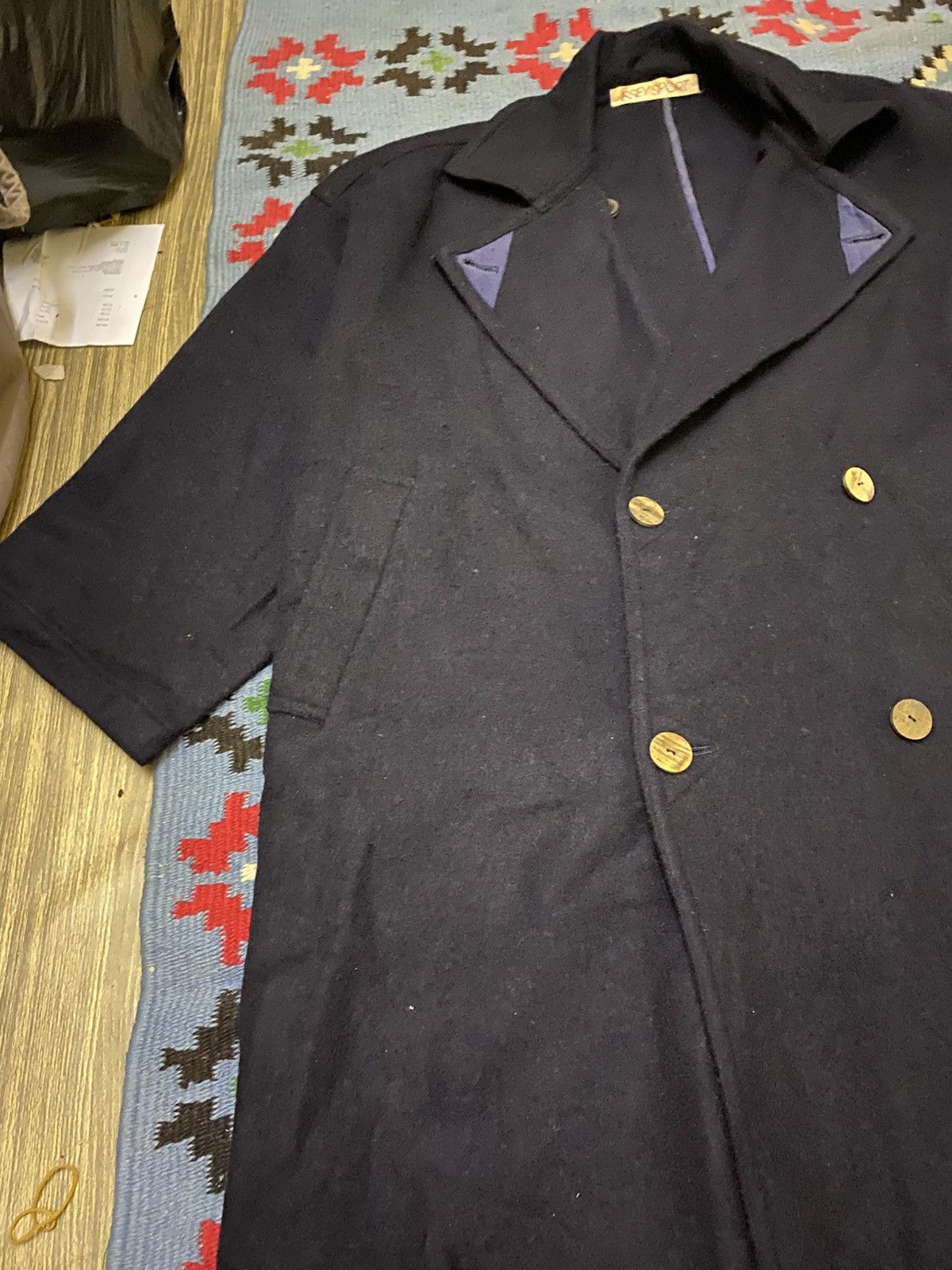 Issey Miyake ESSENTIAL 80s/90s ISSEY SPORT AVANT GARDE OVERSIZED COAT Size US L / EU 52-54 / 3 - 5 Thumbnail
