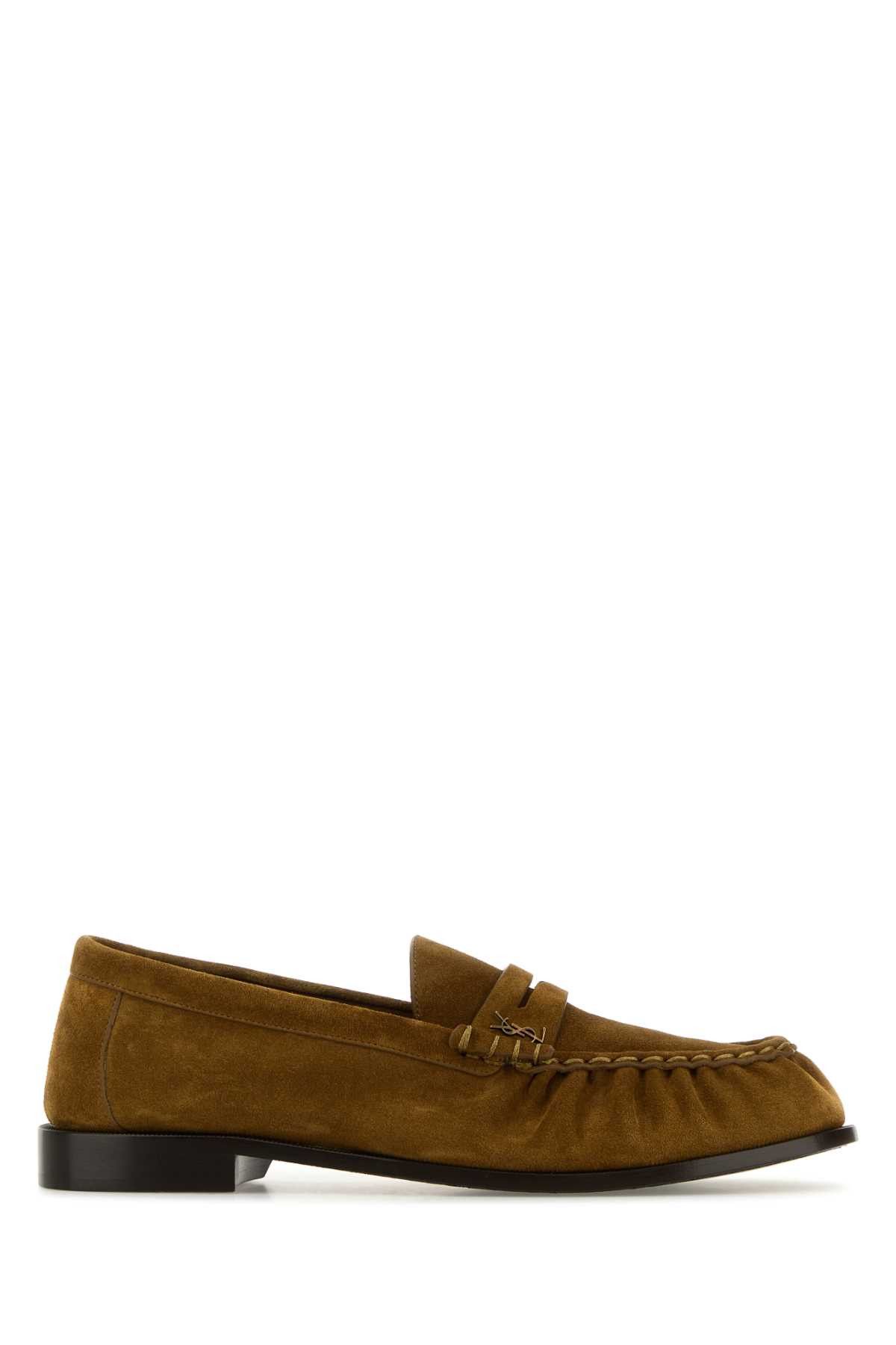 Saint Laurent Paris Camel Suede Le Loafer Loafers Size US 11 / EU 44 - 1 Thumbnail