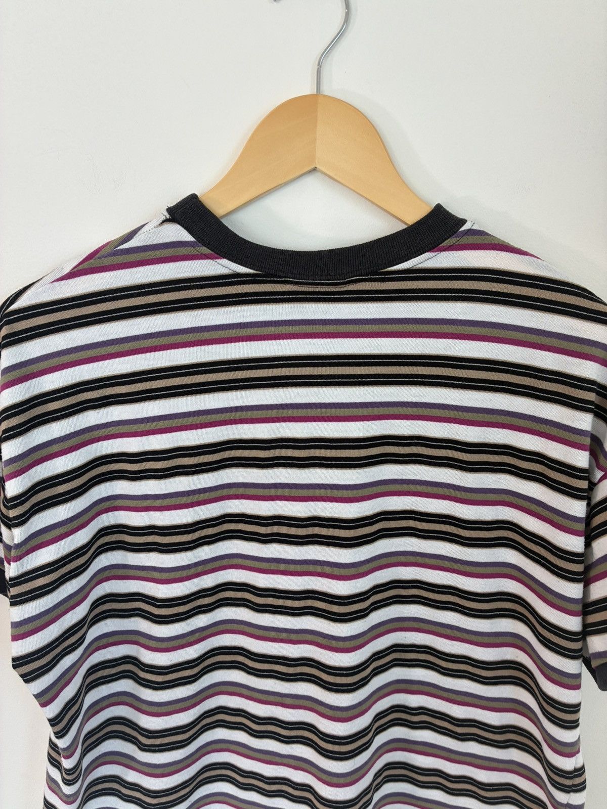 Vintage Vintage Distressed Blank Striped Ringer Tee Size US M / EU 48-50 / 2 - 9 Thumbnail