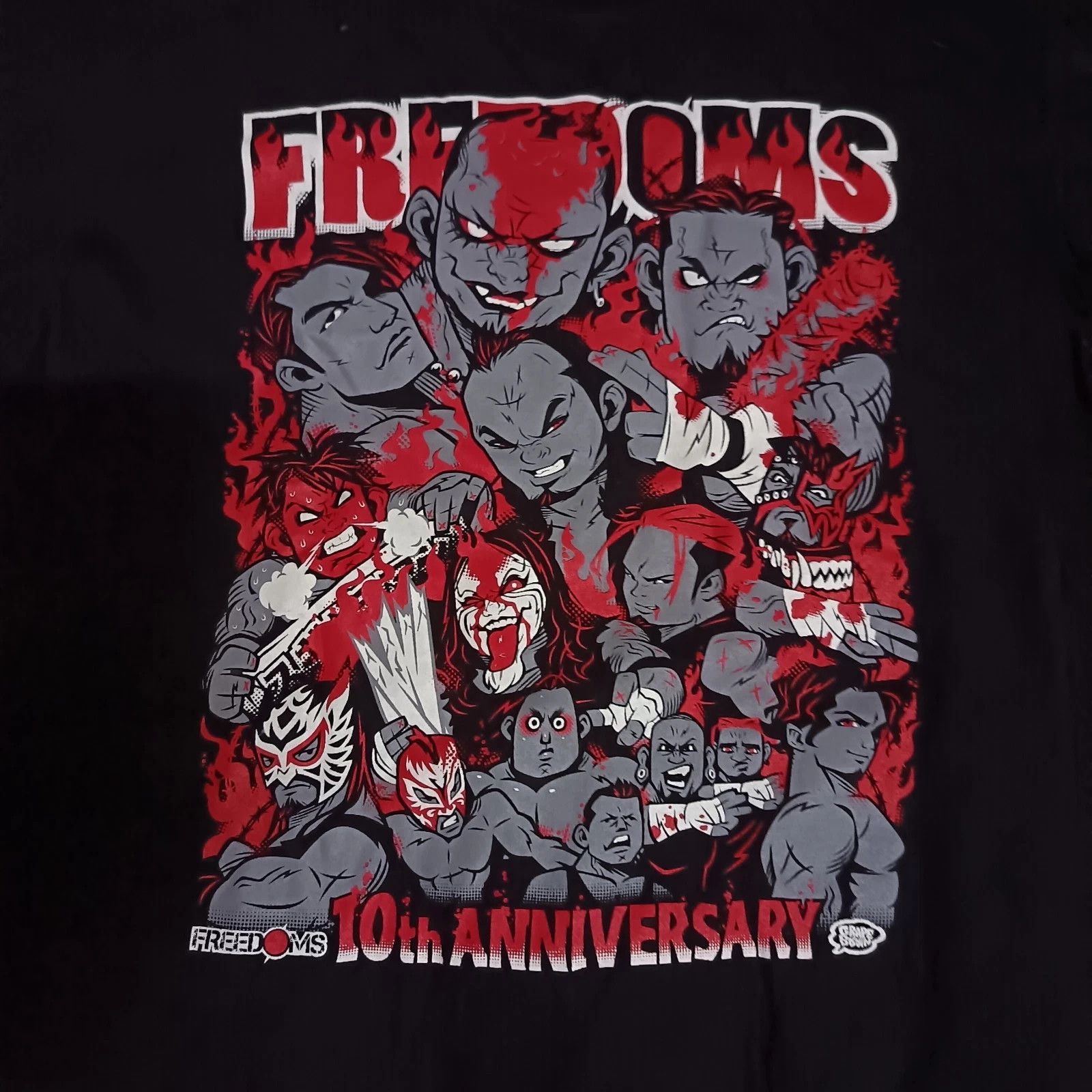 WWE Pro Wrestling Freedoms Puroresu Deathmatch Jun Kasai Tee Size US L / EU 52-54 / 3 - 2 Thumbnail