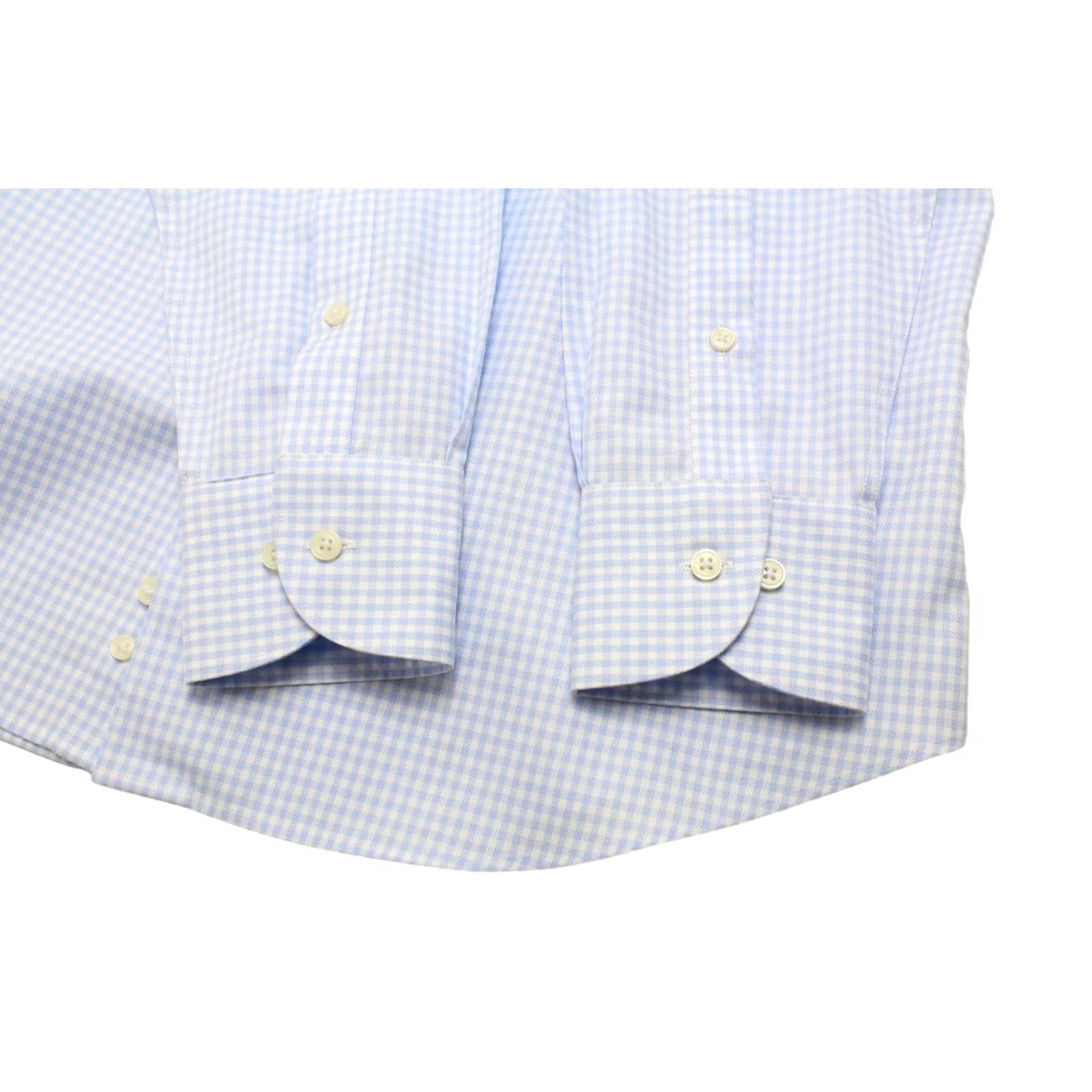 Suitsupply Suitsupply Traveller Slim Fit Formal Shirt Check Cutaway Men 39 / 15 1/2 Blue Shirt Size 40R - 5 Thumbnail