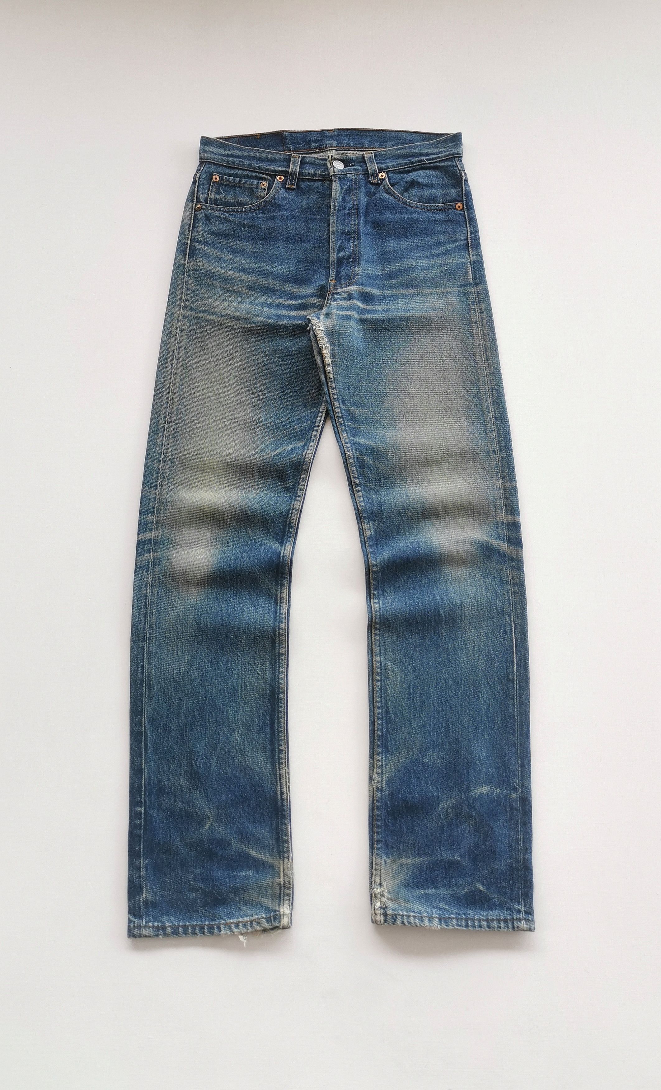 Levi's Vintage Levi’s 501 damage denim Size US 30 / EU 46 - 1 Thumbnail