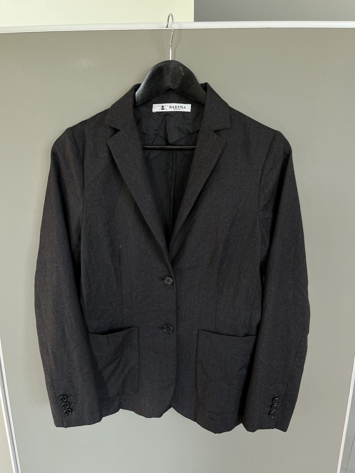 Barena × Barena Venezia Barena Venezia Wool Casual Wool Black Simple Blazer Jacket Size M / US 6-8 / IT 42-44 - 2 Thumbnail