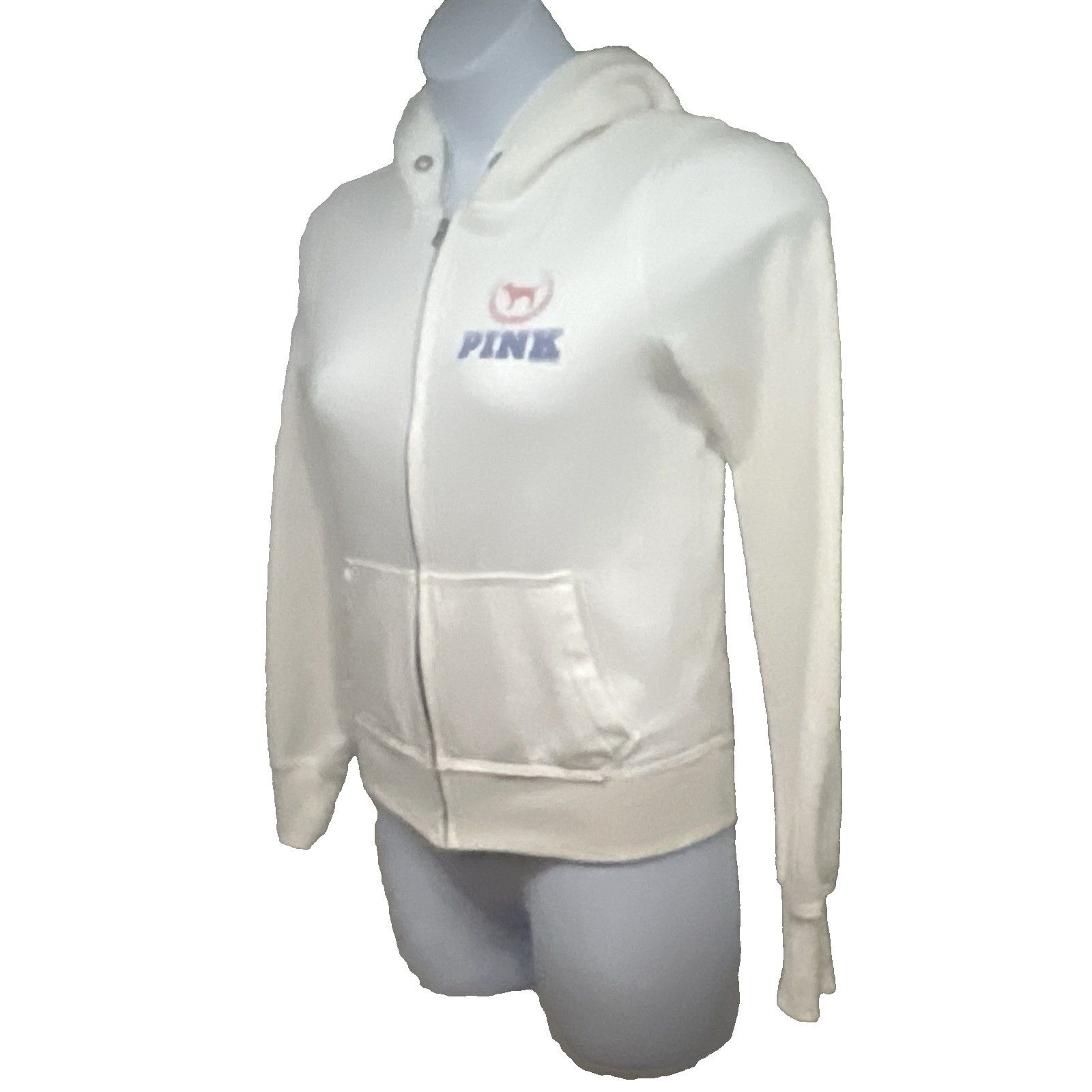 Victoria's Secret LA Dodgers Pink Victorias Secret White Zip Hoodie Jacket M Size M / US 6-8 / IT 42-44 - 3 Thumbnail