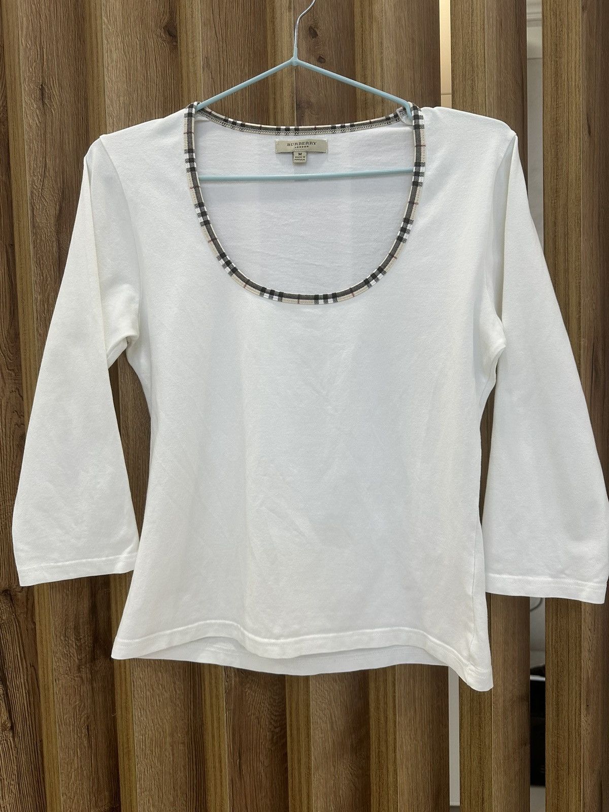 Burberry Burberry Womens Top 3/4 Sleeves Nova Check Size M / US 6-8 / IT 42-44 - 1 Thumbnail