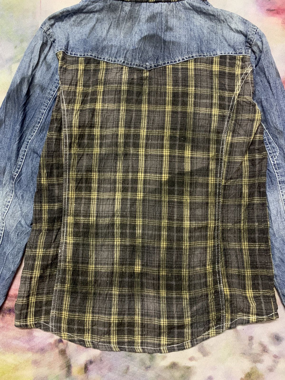 In The Attic In the Attic Hybrid Flannel Washed Denim Dirty Design Size US M / EU 48-50 / 2 - 9 Thumbnail