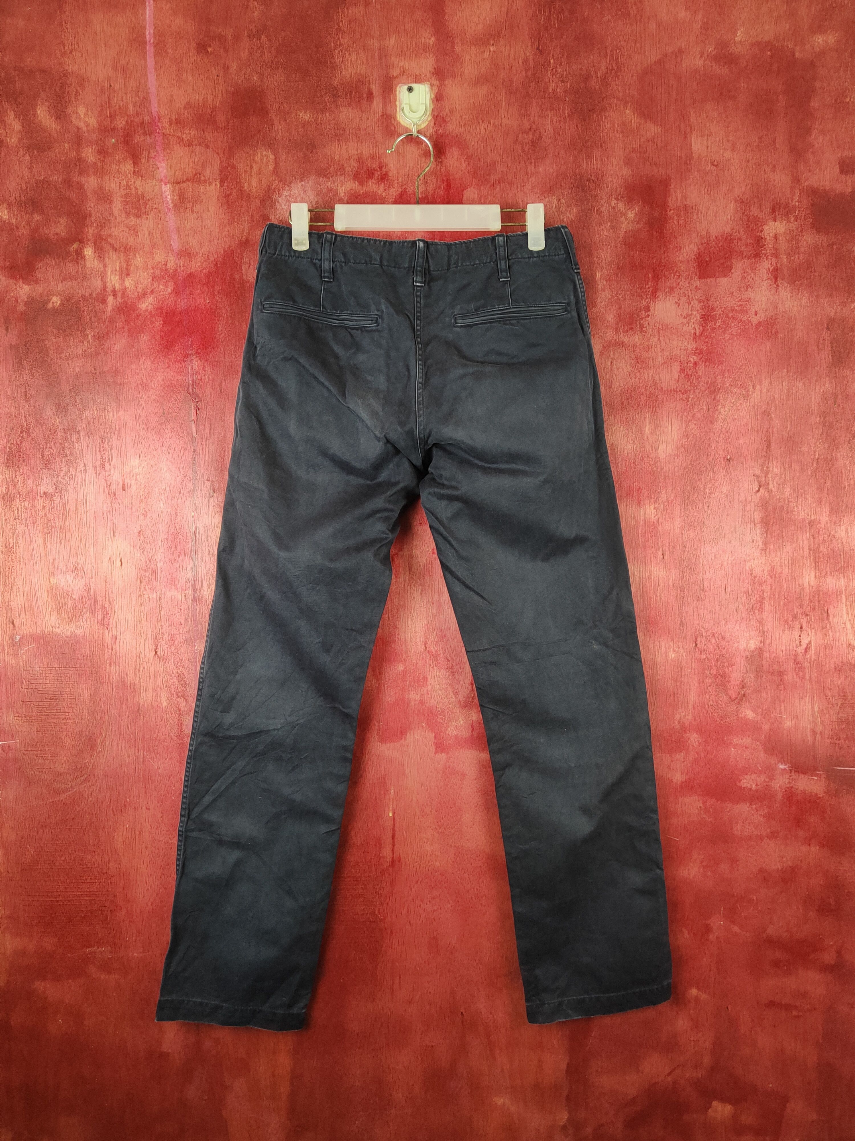 Japanese Brand Uniqlo Dark Blue faded cargo Casual Pants #S1766 Size US 29 - 7 Thumbnail